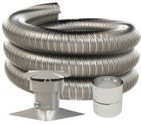 Stainless Steel Chimney Liner Kits For Oil, Gas & Pellet Stoves